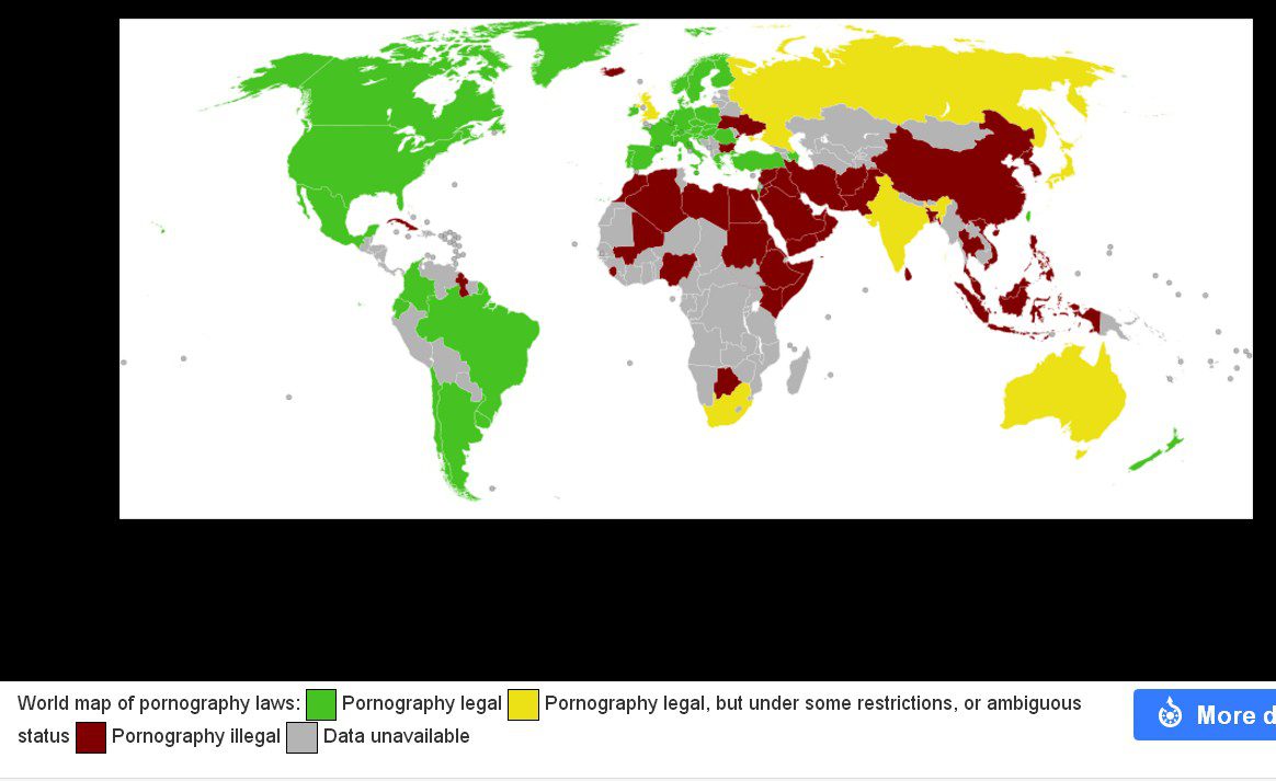  which countries outlaw pornography